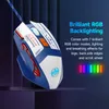 Мыши Wired Game Mouse Семь уровней 10000 DPI 12 клавиш RGB Аппаратное оборудование для макро -давления с пистолетом пистолет курицы eathing мышей Y240407