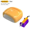 Geneeskunde 2 in 1 78W LED UV -lamp met elektrische nageloefening Hine voor gel Poolse droger Nagellamp 30s/60s Tijd Auto Sensor Manicure Tool