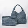2024 New Arrival High Quality Denim Weaved Hobo Bag with Pouch