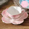 Tee -Sets Europäische Luxuskeramik Kaffee Tasse Set Familie Romantischer Nachmittag Tee English Cherry 3 Stück