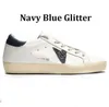 Golden Sneakers Herrklänningskor Designer Kvinnor klackar Superstar Dirty Super Star Black White Pink Green Ball Star Trainers des Chaussures 35-46