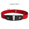 Belts Women Men Waist Chain Adjustable Elastic Buckle Free Belt PU Leather