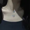 Pendant Necklaces SUMENG 2024 Simple Double Layer Star Moon Charm Multilayered Necklace Delicate Clavicle Chain Zircon For Women Fashion Jewelry