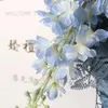 Decoratieve bloemen Palm Hyacinthebed Backdrop Arch Deco Artificial Hang Floral Row Kt Board Corner Event Party Stage Prop Raam