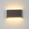 Wall Lamps Nordic LED Lamp 12W Outdoor Indoor Light Aluminium Modern Night For Bedroom Balcony Garden Decoration