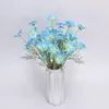 Decorative Flowers Artificial Plants Turquoise Iris Home Garden Decorate