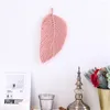 Tapissries Handgjorda Tassels Macrame Leaves Tapestry Nordic Style Wall Hanging Toys Kids Room Decor Home Nursery Boho