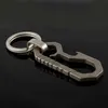 Keychains Lanyards New Top Titanium Alloy Key Chain Mini Opener Backpack Buckle Elastic Press Car Ring Best Gift Keychain Jewelry K3136 Q240403