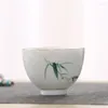 Cups Saucers Ceramic Hand Painted Small Teacup Modern Simple Master Cup Office Tea Set Household Handmade White Porcelain Water Mug