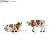 Arts and Crafts Resin Simulation Animal Cows Cattle Mother and Child Animal Statue Crafts Handicraft Decoration Modern Home Ornaments OutdoorL2447
