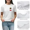 T-shirt de latas de café póos de pólo feminino Camiseta engraçada de camisa estampada de animais para meninas T SHISTES WOMENS