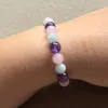 MG2107 Aquamarine Amethyst Madagascar Rose Quartz Bracciale gemma mista Nuovo arrivo Womens Chakra Yoga Mala