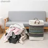 Storage Baskets 2024 Large capacity portable laundry basket dirty clothes fabric for bedroom folding storage box yq240407