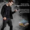 Laufsets 5pcs/Set Männer Tracksuit Sporttraining Jogging Anzug Fitness Workout Sportswear Man Kleidung