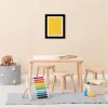 Frame New A4 Kids Art Frames Front Open Drawing Paper Kids Flip Cover Suitable for Storage Frames Crafts Hanging Pictures White