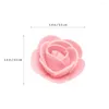 Fleurs décoratives 50 pcs simulation rose tête artificielle petite pour artisanat boutiquet nulle boutique bifère de mousse petite mariée fausse