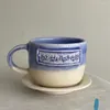 Tassen Untertassen 2024 Saudi -Arabien -Becher Milch Tasse Kaffee Keramik Paare Tee Büro Eis Wasser individuell