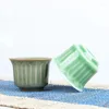 TEAWARE SETS 2st/Set Handmade Porcelain Tea Bowl Antique Lotus Kungfu Cups Ceramic Crafts Kitchen Drinking Tool