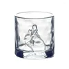 Vinglas i Fairy Tale Amber Transparent Relief Glass Cup Red Whisky Juice Water Drinking Bar El Party Home Drinkware Gifts