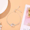 Tiktok Zircon Flower Women's Net Red Version coréenne Simple Small Design Personnalized Bracelet Jewelry Factory