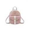 Schooltassen Shishi Leisure Koreaanse damestas vaste kleur crossbody trend bowknot kleine rugzak voor meisje