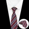 Boyun bağları Yeni çizgili kravat erkek 8cm bağlar iş yeni yıl hediye klasik kravat ofis aksesuarları erkek kostüm günlük giyim düğün partisi 240407