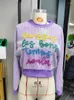 Sweats à capuche féminine Sparkly Laissez Les Bon Temps Rouler Sequin Sweatshirt