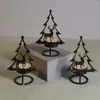 Kaarsenhouders Kerstmis thema boom kandelaar ijzer kunsttafel decoratie omgevingslamp elanden ornamenten cadeau