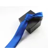 Coules de cou Mentes Tie Ultra mince Couleur solide Couleur Polyester Tie étroite 5 cm de large 35 Color Royal Blue Gold Party Forme à la mode C240412