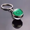 Клайки Lanyards Vintage Compass Jewelry Glass Ball Ball Keyring Keyring Art Keyholder Рождественский подарок (это не настоящий компас) Q240403