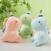 Kawaii Unicorn Dinosaur Plush Toy Cute Dragon Plushies Stuffed Animals Candy Dinosaur Doll Soft Kids Birthday Gift 240328