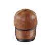 Caps de bola Papai de inverno Provo de couro quente Capace de beisebol masculino ao ar livre Casaul Pu Hat Homem Man Velvet Snapback 56-60cm Q240403