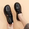 Casual Shoes Comemore Women's Loafers Office Shoe Women Slip On Moccasins 2024 Classic Leather Oxfords Ladies Lace Up Flats