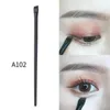 1pcs Black Professional Black Clinced Flat Angled Brush Makeup Tool Wooden Pole Eyehadow Eye Brow Women Cosmetic