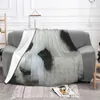 Filtar huahua panda djur filt super varm dekorativ säng kast för enkel vård maskinrum dekor