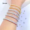 Anpassad OEM 14K Gold Chain HPHT Certified Jewelry Lab Grown Diamond Tennis Armband