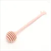 Spoons Small Hand Shape Honey Spoon Wooden Stir For Jar Supplies Eco-Friendly Long Handle Mixing Stick Dessert Tools