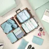 Sacos de armazenamento Organizador de viagem para organizador de bagagem Conjunto de mala dobrável leve