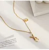 Collana di coniglio d'oro per donne Simple Cioncant Chain Jewelry Gift 240407