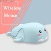 Mice Cute 2.4G Wireless Mouse Cartoon Dolphin 3D Mice Mini Gaming Mause USB Optical Computer Mouse For Laptop PC Computer Kid Gift Y240407