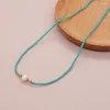 Chains Go2boho Trendy Freshwater Pearls Stacking Necklaces Bohemian Tiny Glass Seed Bead Chain Holiday Surfer Beach Jewelry For Women