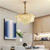 Luci a soffitto 8m Luce a led Fissature di lampada in cristallo di lusso Home per decorazione della sala da pranzo