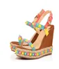 2021 summer new ladies trendy wedges sandals willow thick bottom buckle super high heel sandal Pyraclou 110 mm7310206