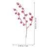 Dekorativa blommor 10st Simulering Bubble Crabapple Branch Christmull Decoration For Xmas Tree Party Home Table Ornament 2024 Year