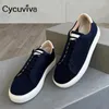 Casual Shoes Lace Up Flat Men Real Leather Sneakers Manlig Spring Platform Outwear Brand Mules