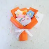 Fleurs décoratives mini crochet bouquets fleurisés à la main cadeau de mariage pour la journée du professeur artificiel coloré Flores