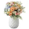 Dekorative Blumen künstliche Tee -Knospen Sammelalbum Seiden Rose für Heimvase Dekor Braut Hochzeitsstrauß Diy Cap Weihnachten Girlande