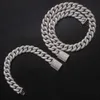 Larghezza 15 mm a caldo che vendono fitta catena cubana da perforazione 3A+cz Cuban Link Catena Cuban Link Collana