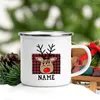 Partyversorgungen personalisierte Weihnachtshirschbecher Custom Name Xmas Cup Kaffee Milch Tassen Wein Bier Saft Tassen Geschenk Geschenk