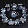 Teaware conjuntos de chá de chá companheiro de chá conjunto de chá de luxo acessórios de presente chineses porcelana tetes de porcelana presentes yyy20xp